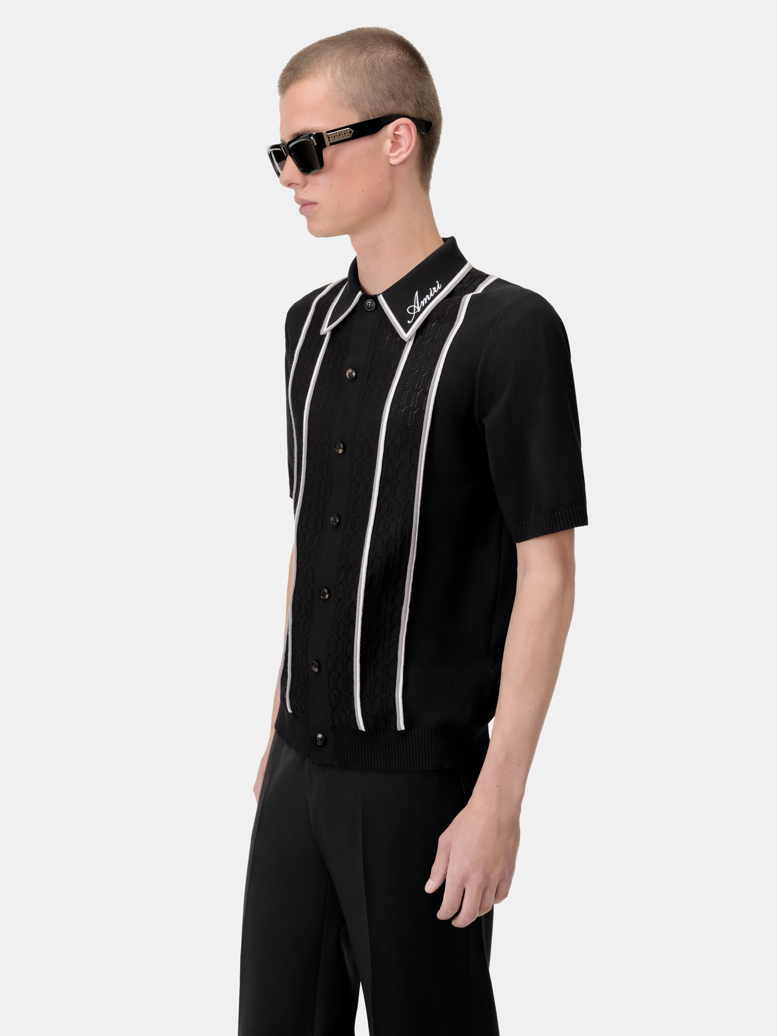 AMIRI SCRIPT STRIPE SHIRT - 5