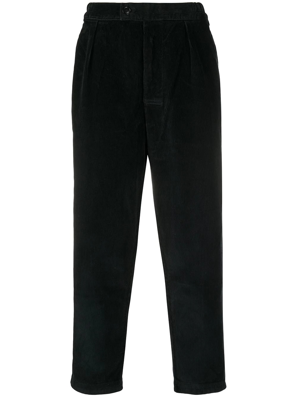 tapered corduroy leg trousers - 1