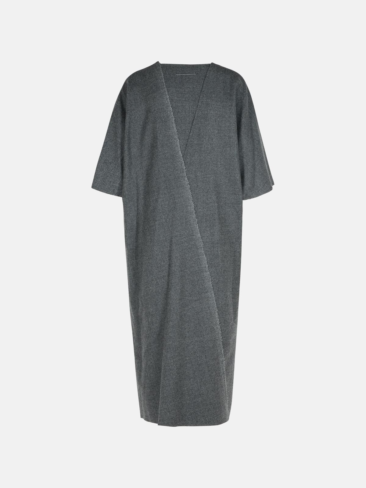 GREY VIRGIN WOOL DRESS - 3