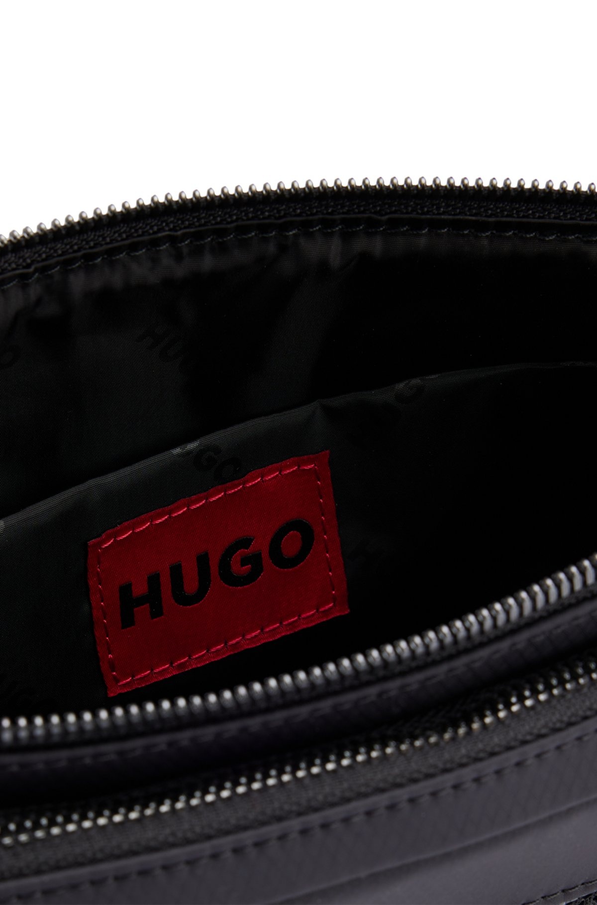 BELT BAG WITH CONTRAST LOGO AND MESH OVERLAY - 5