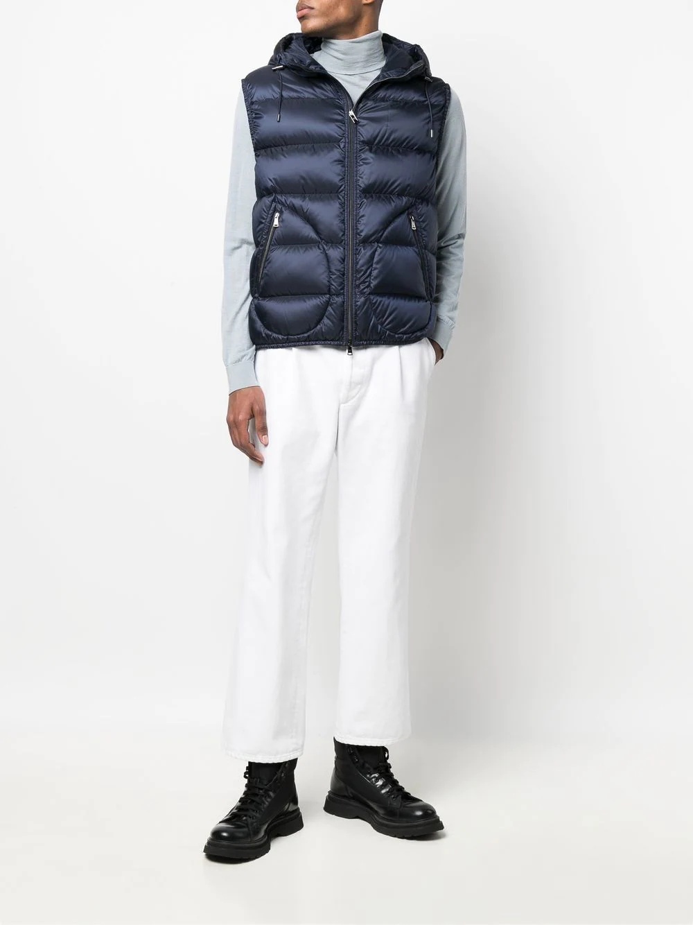 quilted puffer gilet - 2