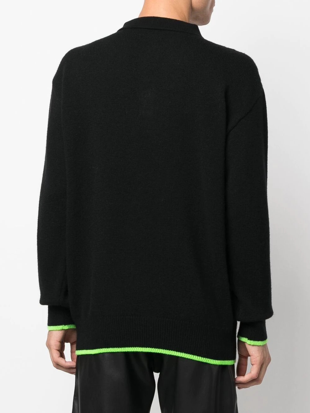 embroidered-logo wool-cashmere jumper - 4