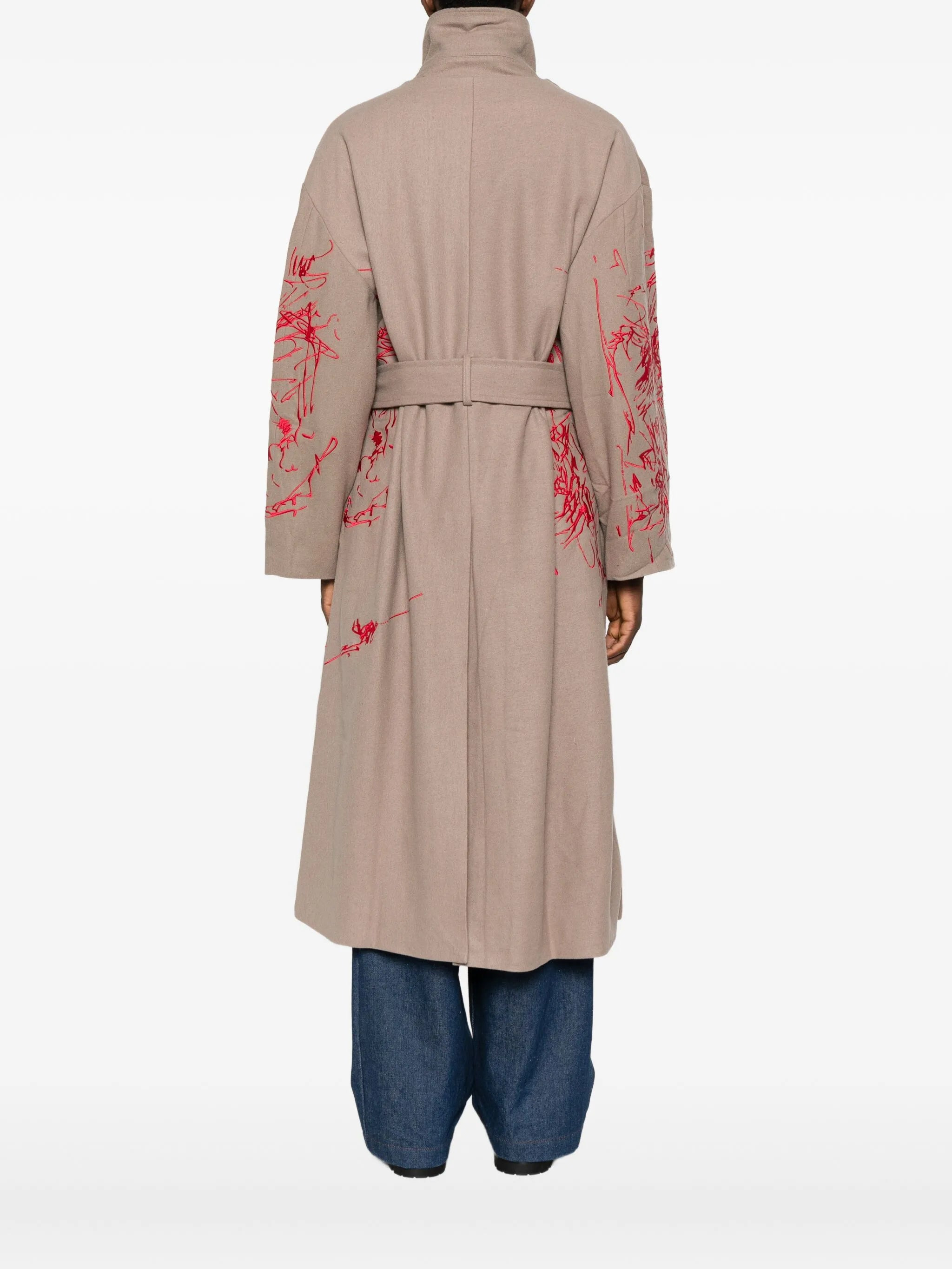 Kidsuper Belted Printed Coat - 4