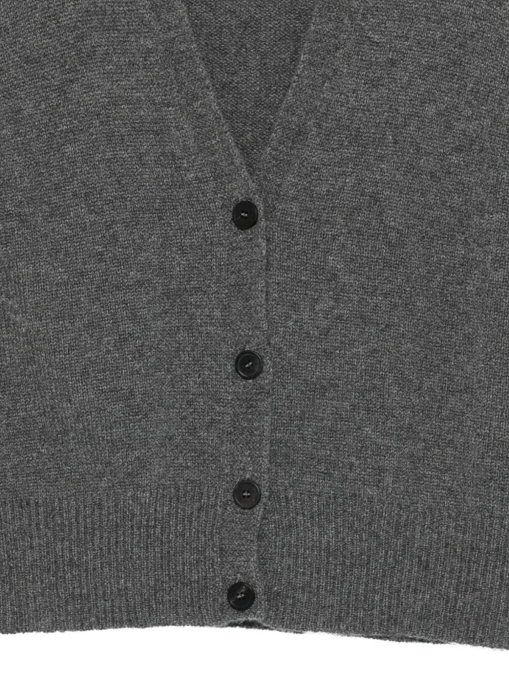 button-front cashmere vest - 3