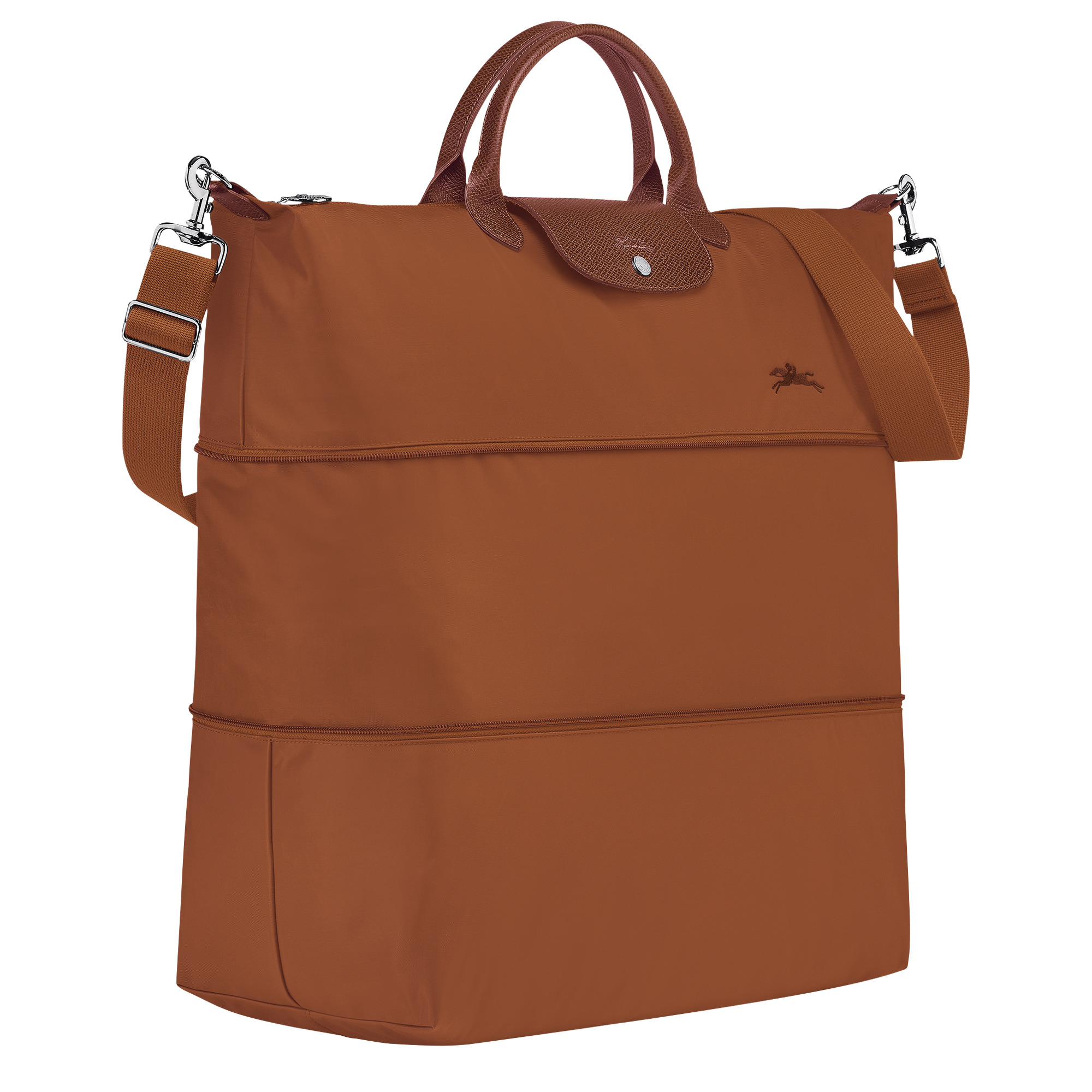 Le Pliage Green Travel bag expandable Cognac - Recycled canvas - 3