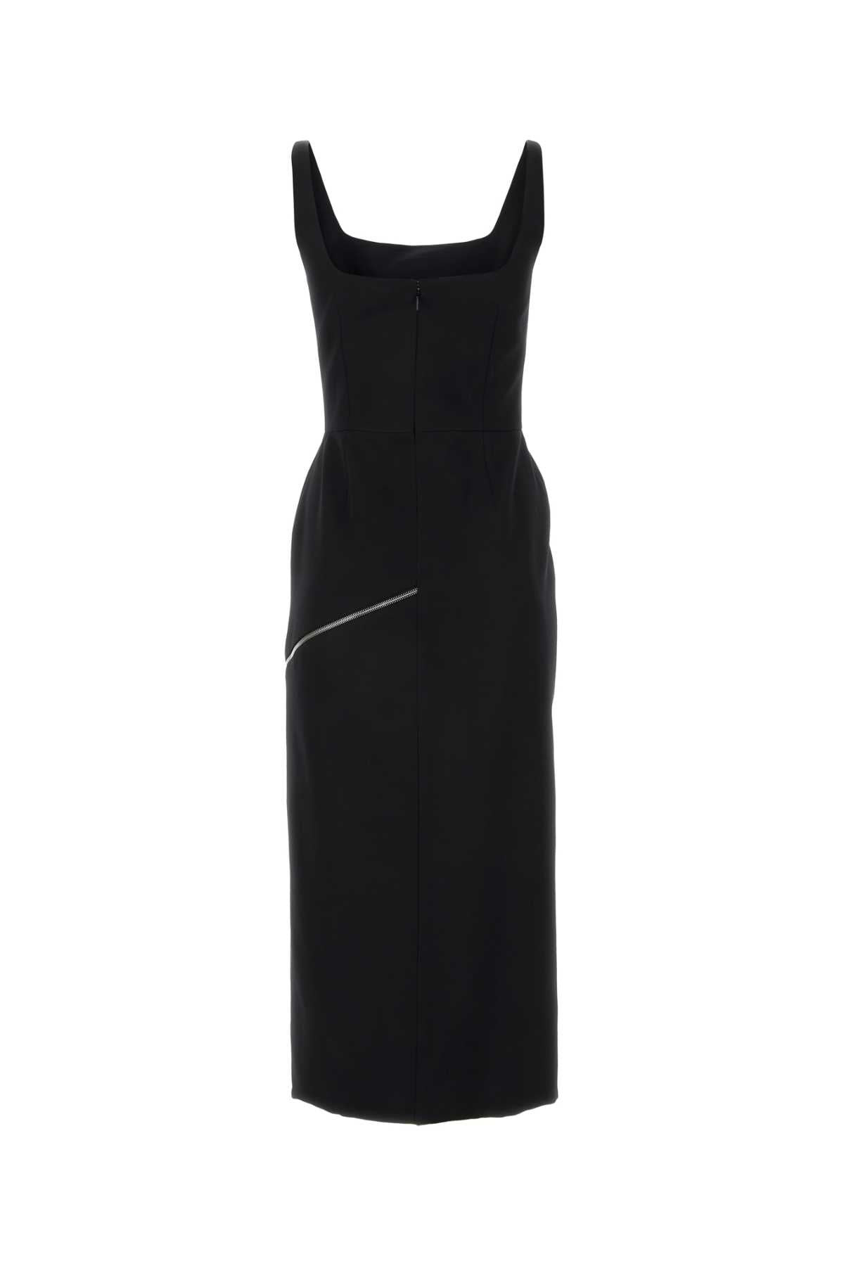 Alexander Mcqueen Women Black Twill Dress - 2