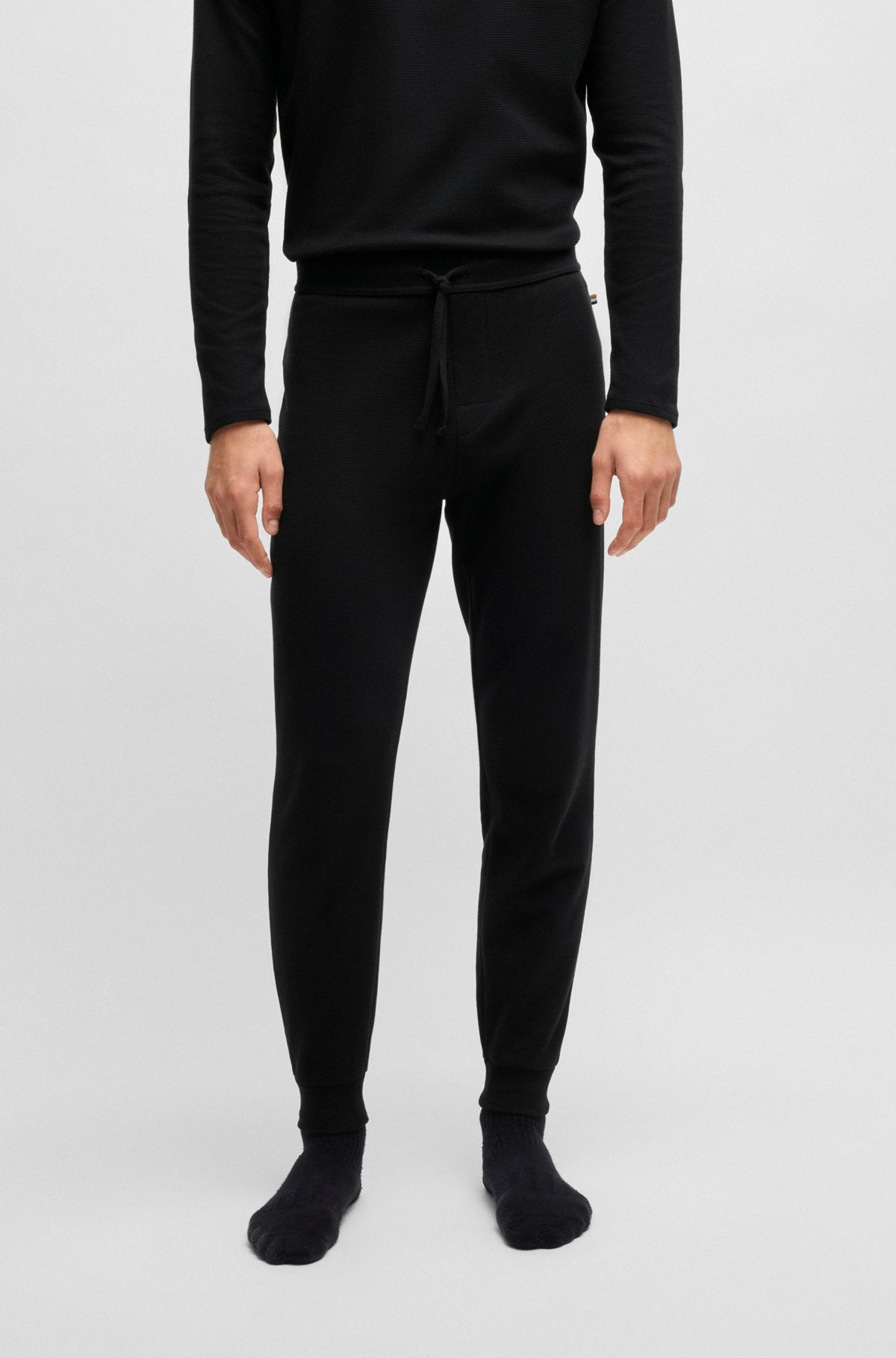 WAFFLE PAJAMA BOTTOMS IN COTTON - 2