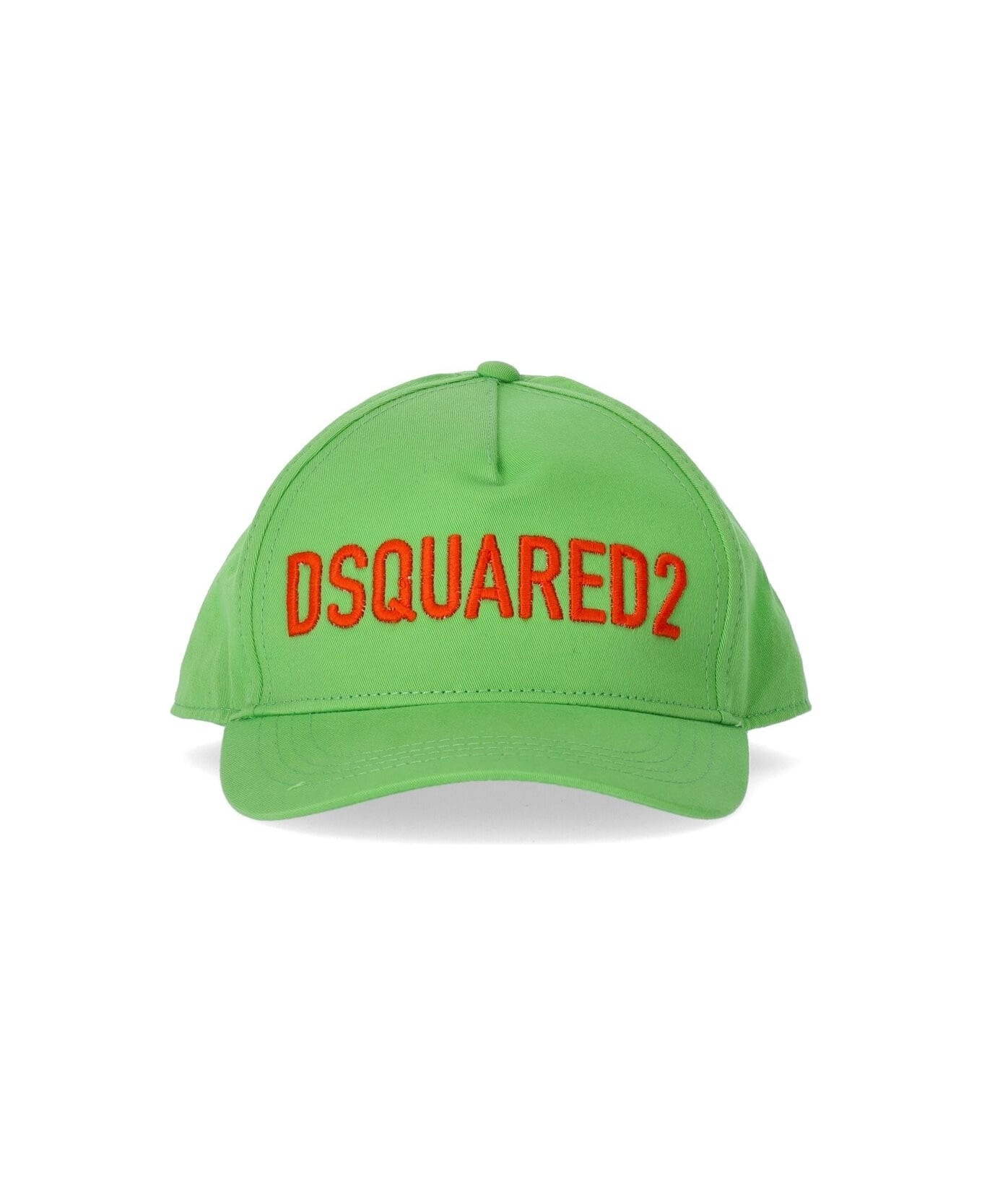 Dsquared2 Technicolor Acid Green Baseball Cap - 3