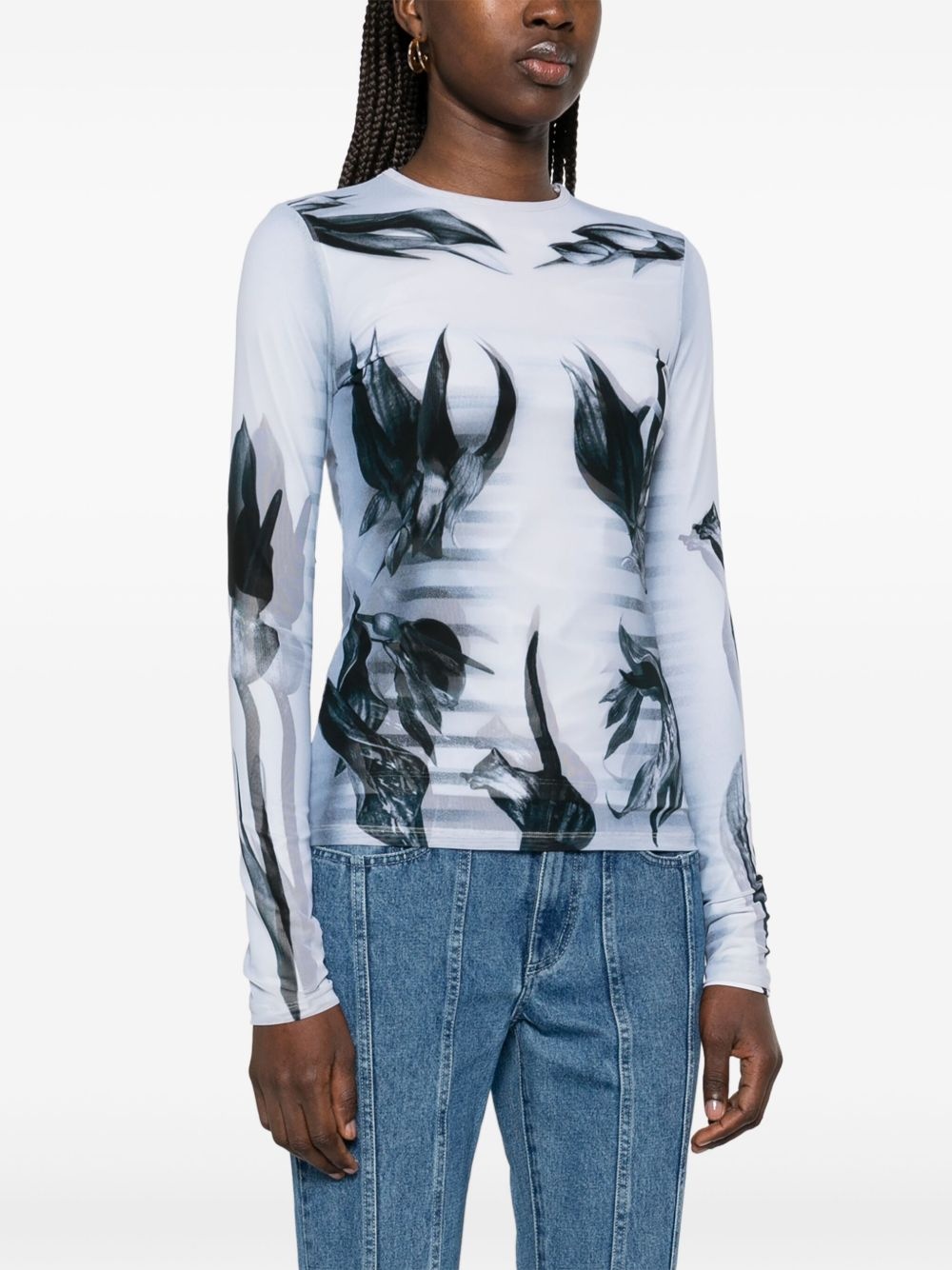 The Flower Body Morphing Marinière T-shirt - 3