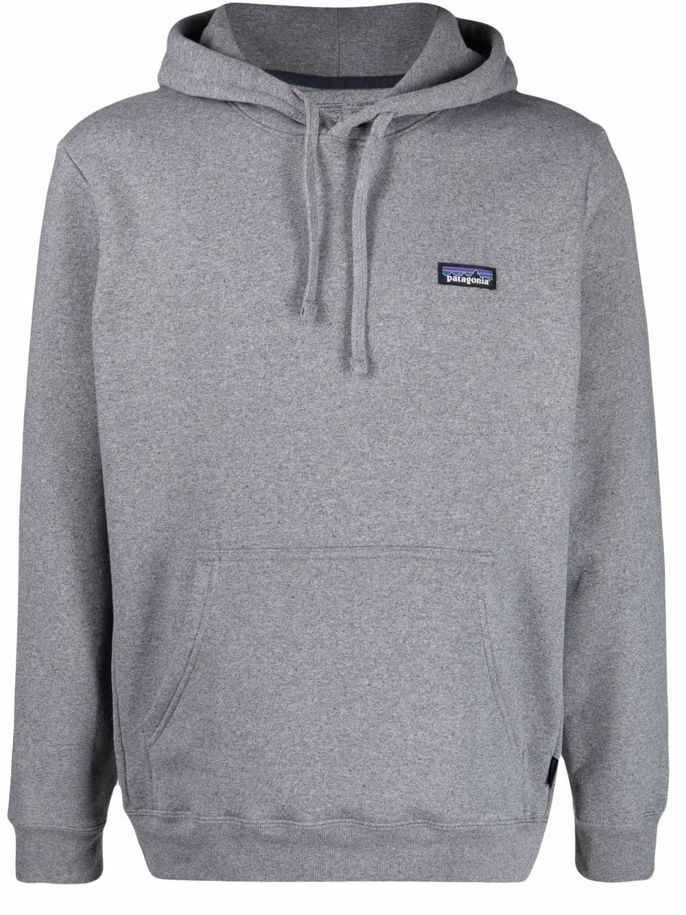 logo-patch long-sleeved hoodie - 1
