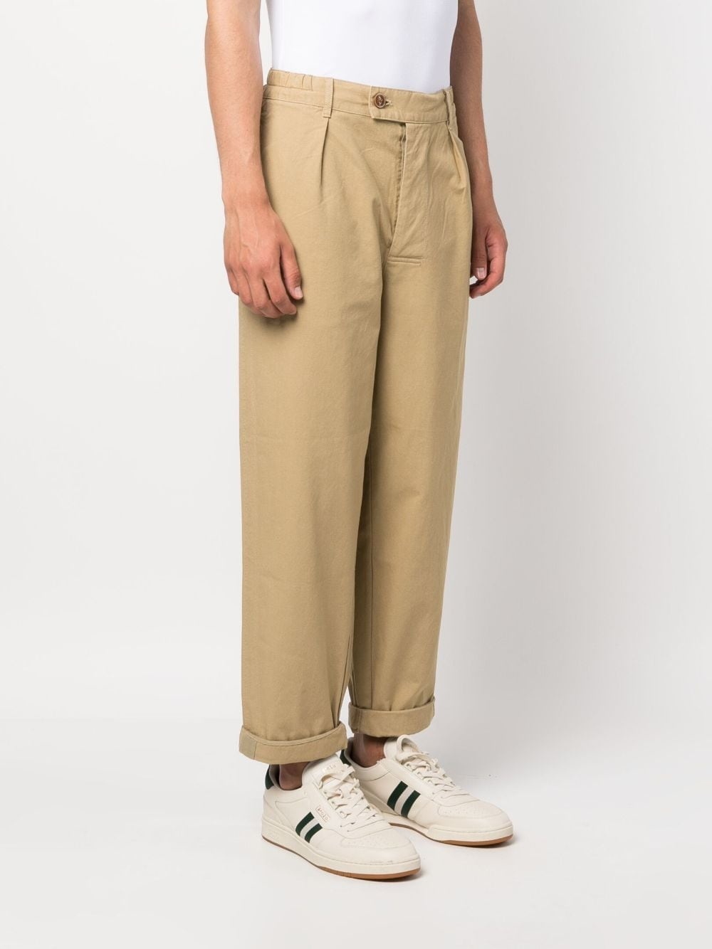 mid-rise straight-leg trousers - 3