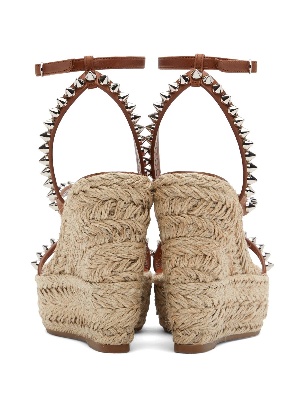 Brown Mafaldina Zeppa 120 Heeled Sandals - 2