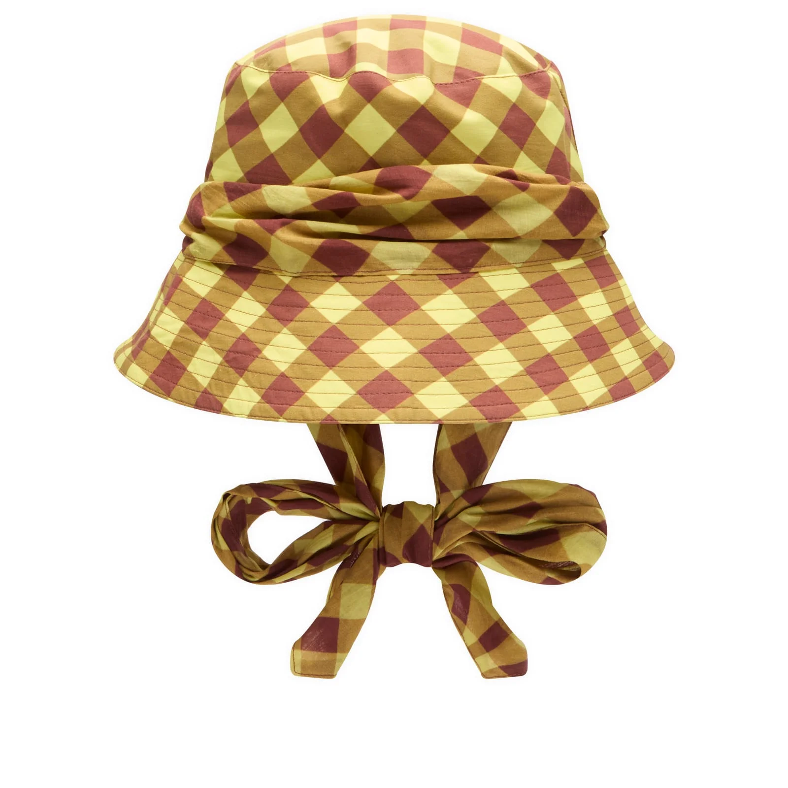 Damson Madder Sunhat With Tie - 1