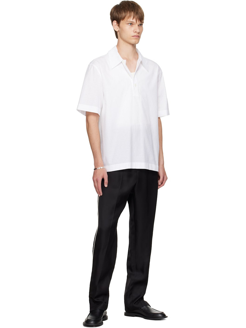 Jil Sander Black Piped Trousers outlook