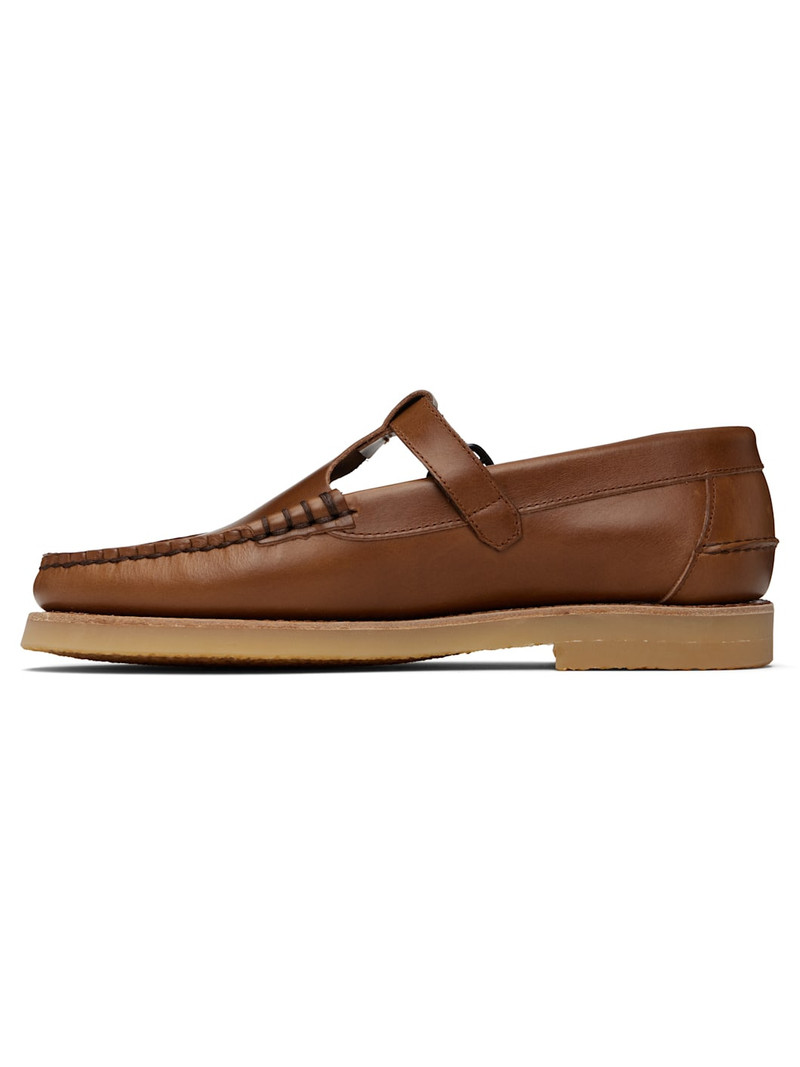 HEREU Brown Alber Rubber Veg Tan Loafers outlook
