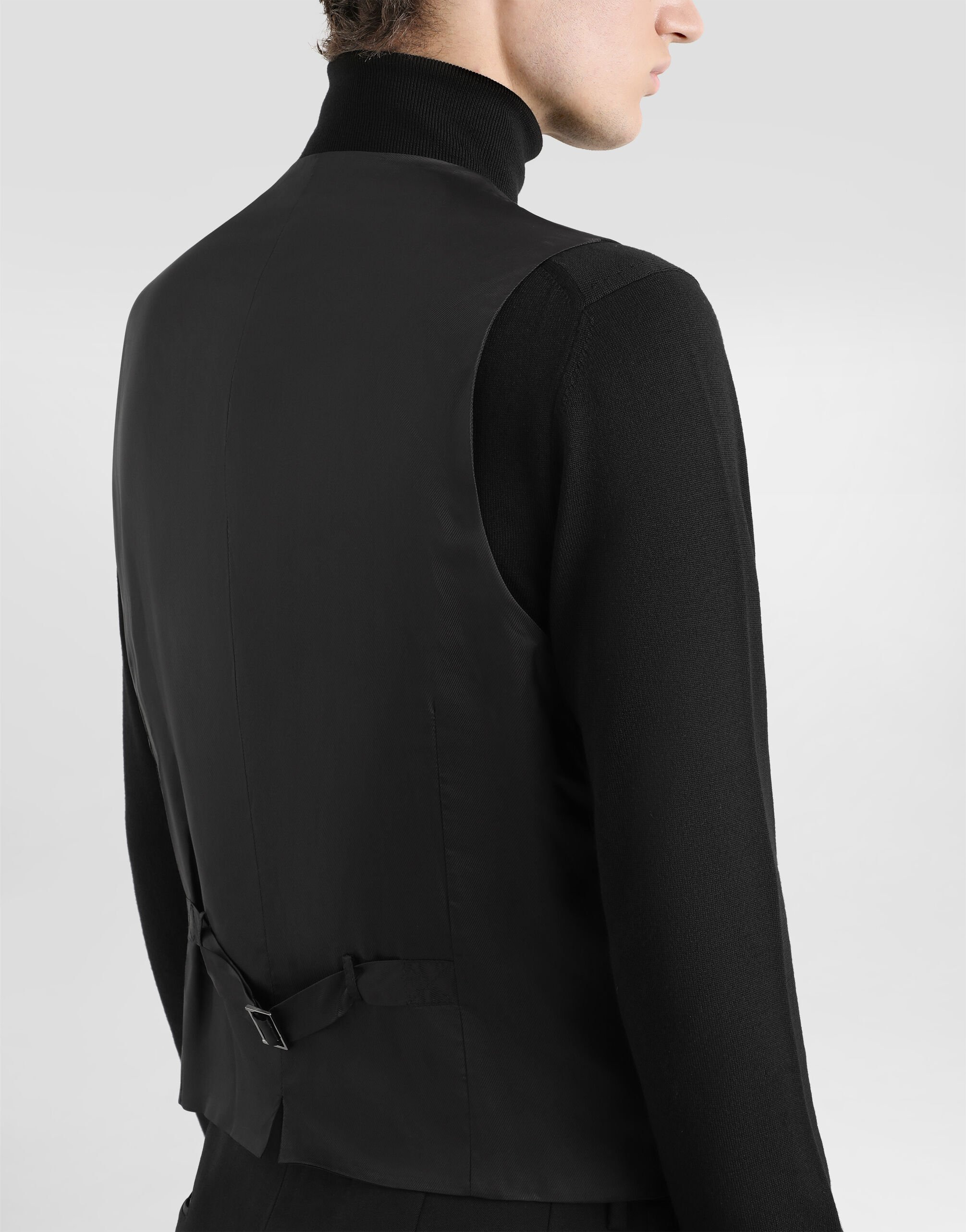 Three-piece Sicilia-fit suit in stretch wool - 5