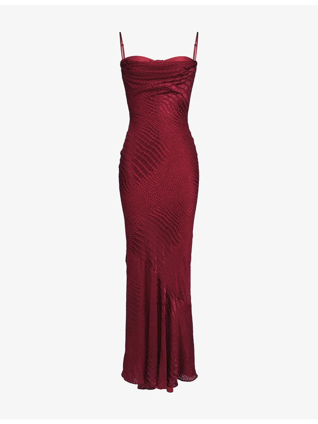 Nalani Fishtail Satin Maxi Gown - 1