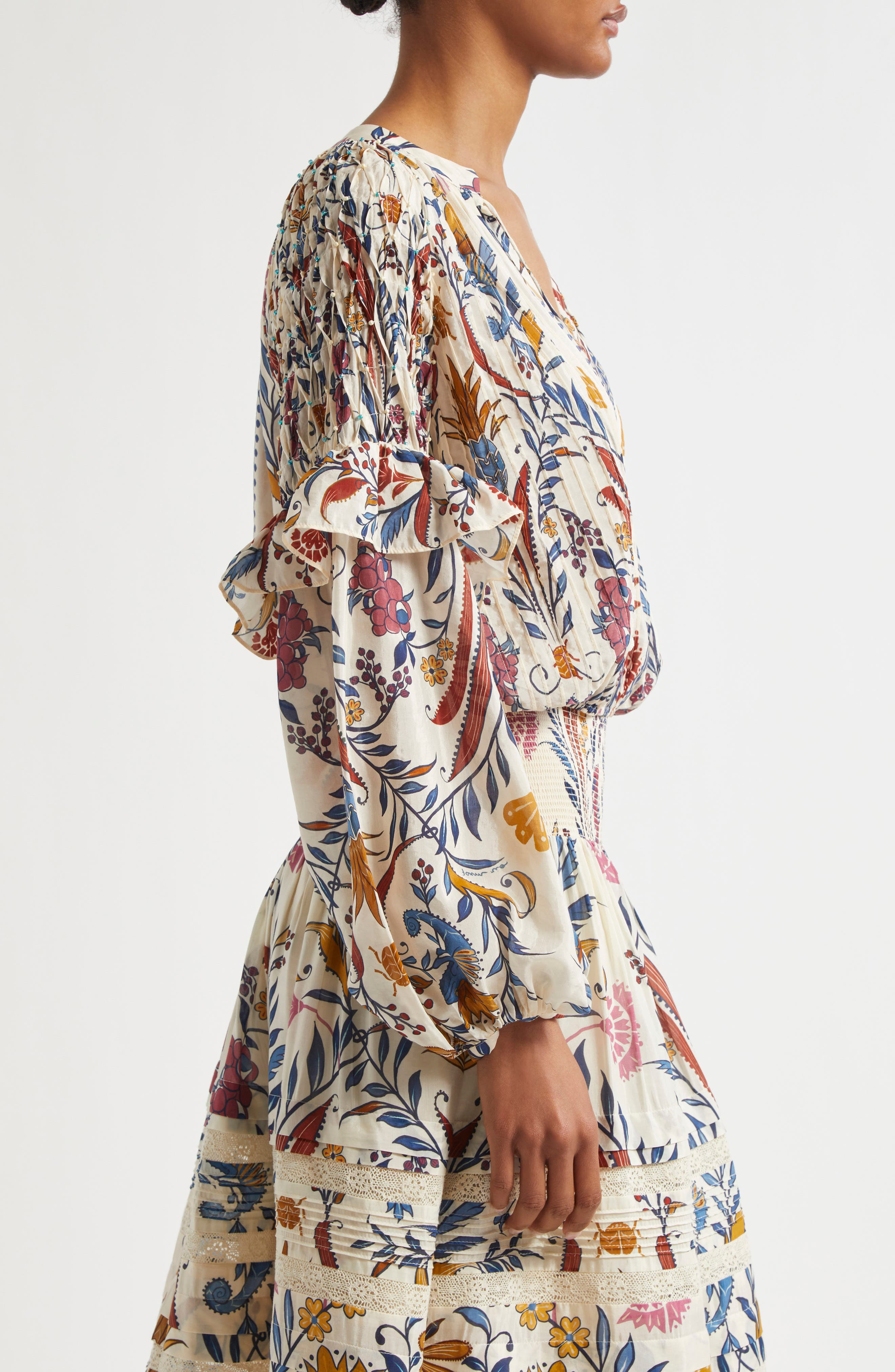FARM Rio Romantic Lightness Ruffle Top in Romantic Lightness C at Nordstrom - 4