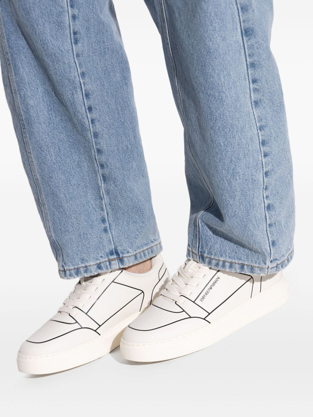 outline-print sneakers - 5
