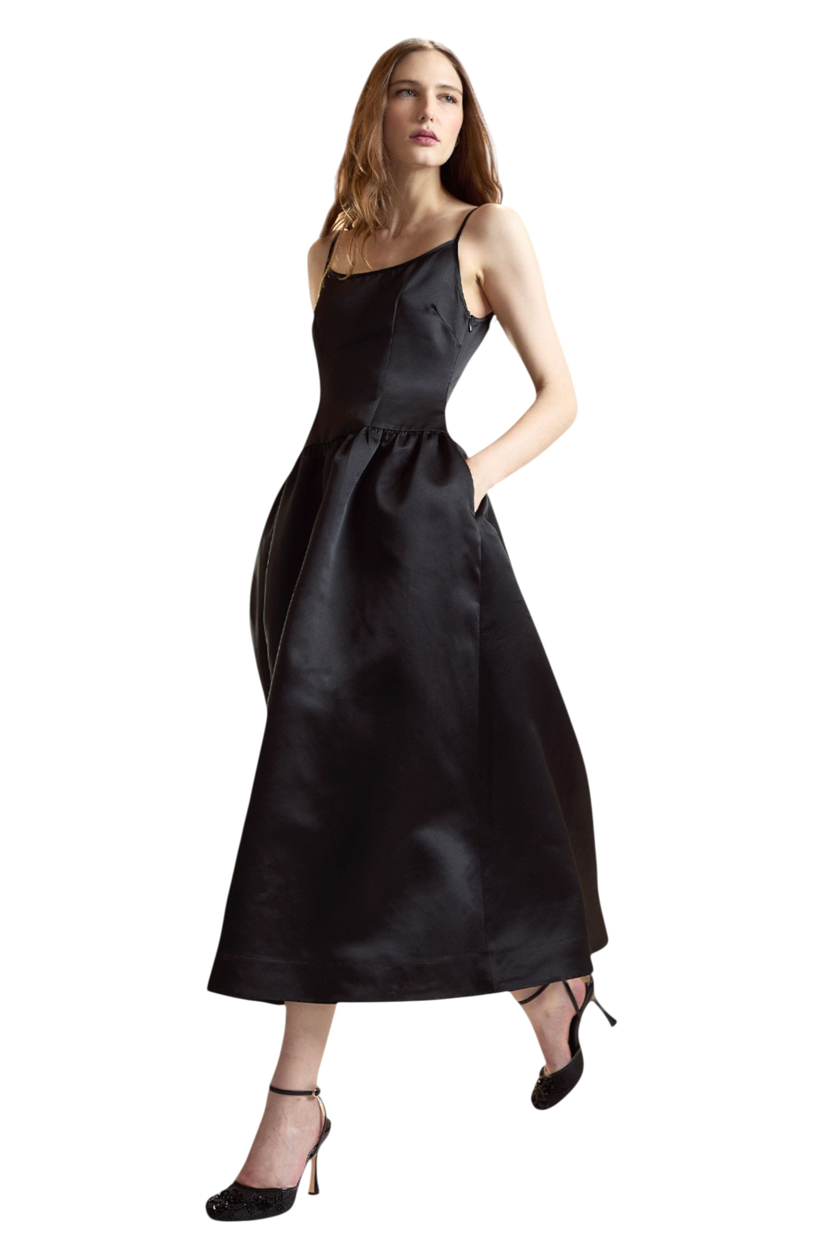 Cynthia Rowley The Genevive Silk Dress in Black at Nordstrom - 1