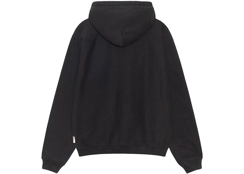 Stüssy Stussy Fleece Raglan Hoodie Washed Black outlook