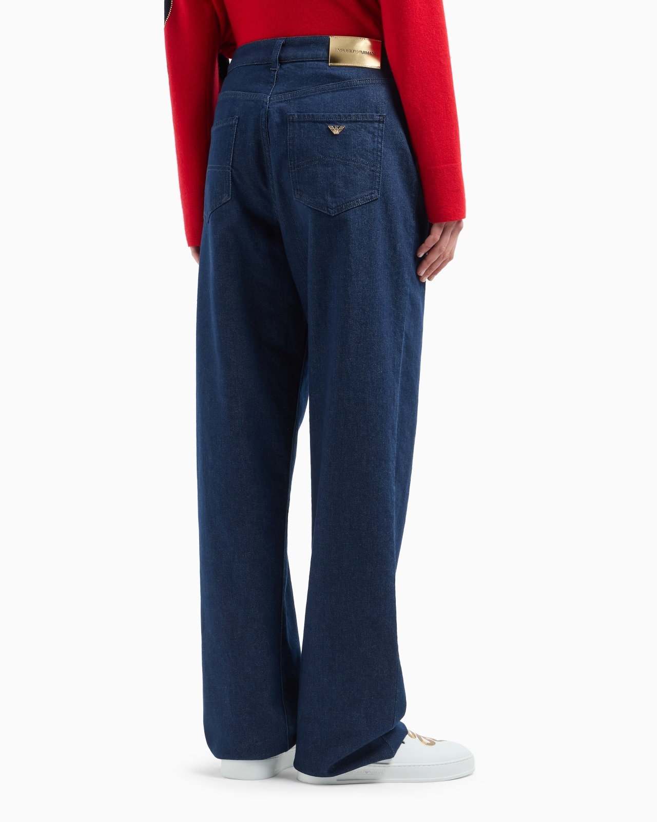 J4B MEDIUM-HIGH WAIST AND STRAIGHT-LEG DENIM JEANS WITH EMBROIDERY - 3