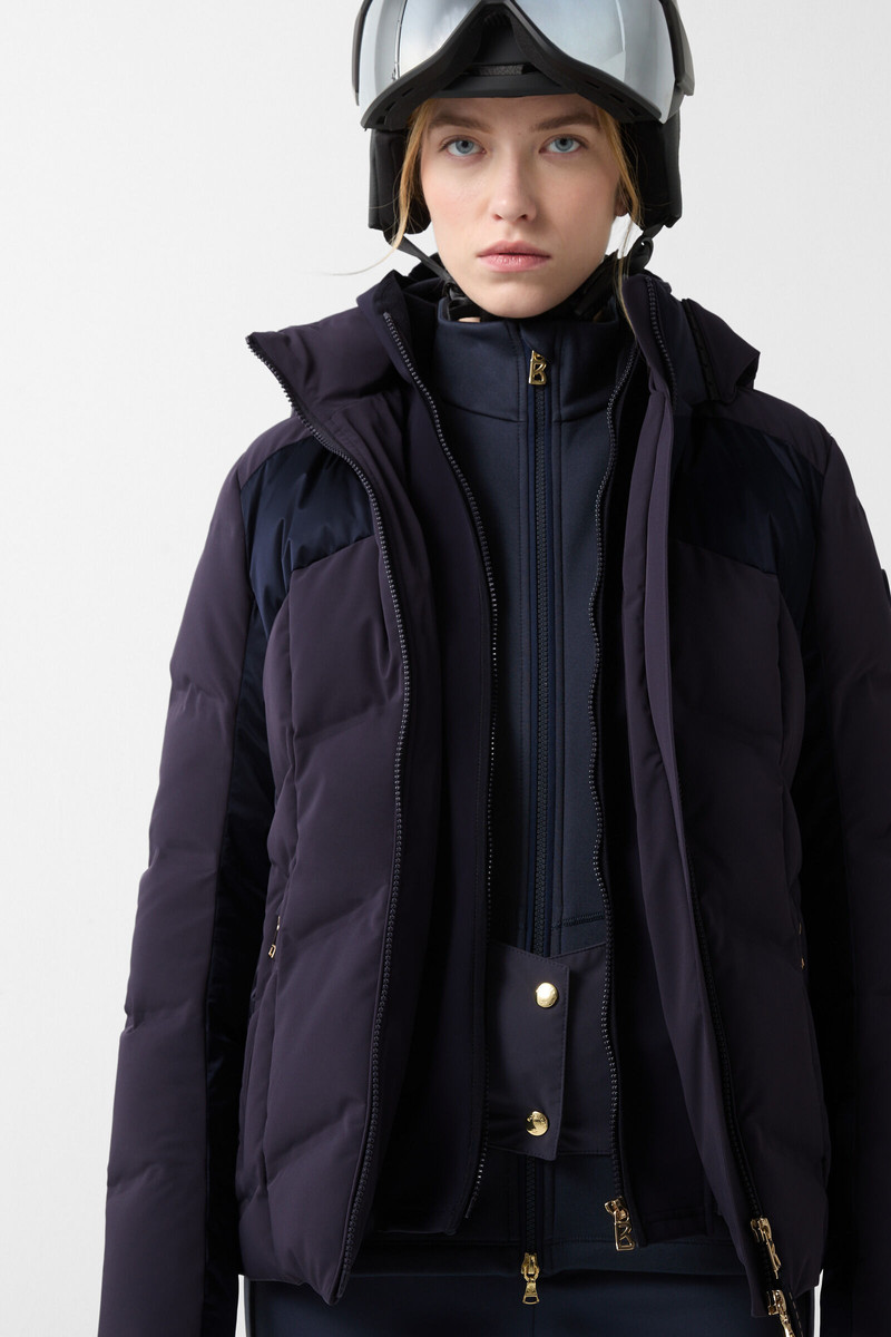 Delin down ski jacket in Navy blue 6
