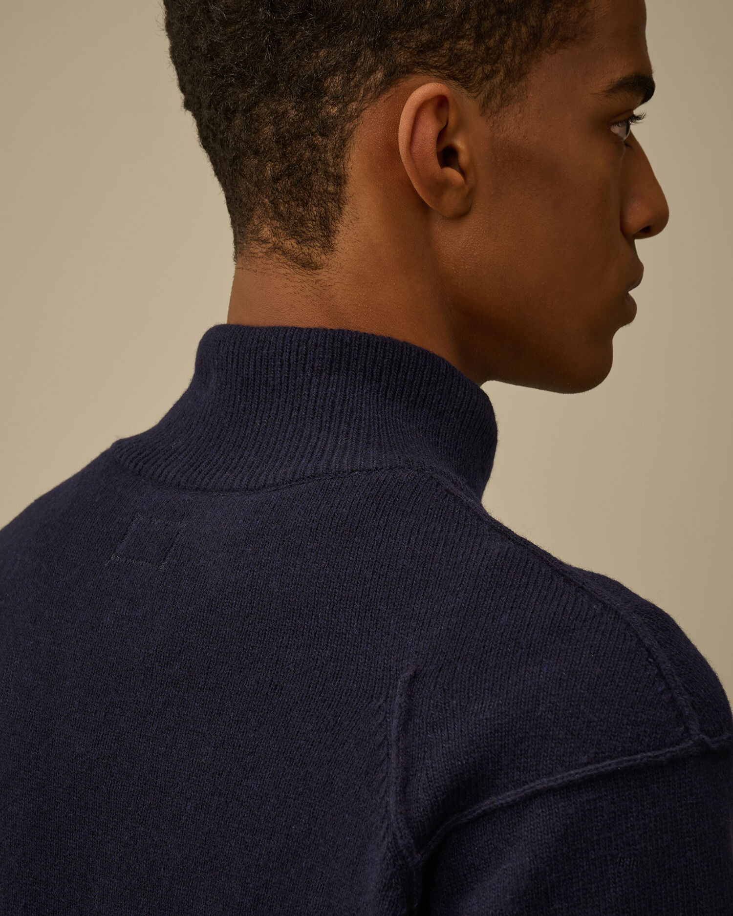 Lambswool GRS Half Zip Sweater - 6