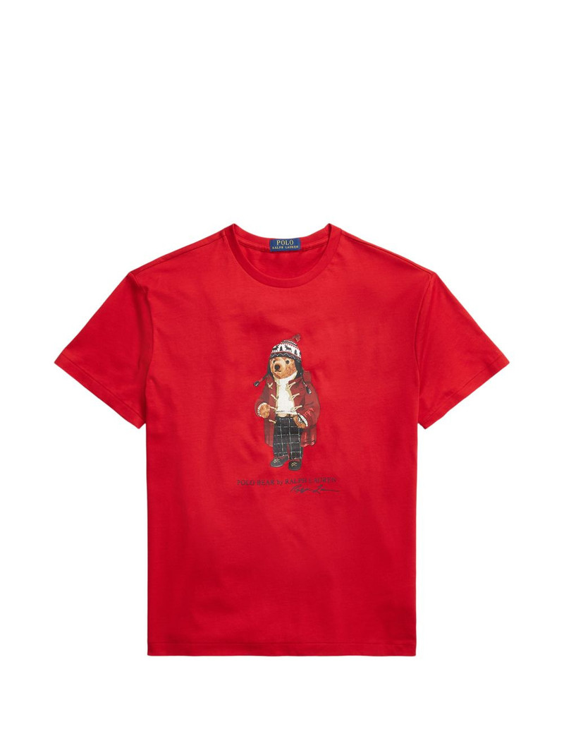 bear-print T-shirt 1