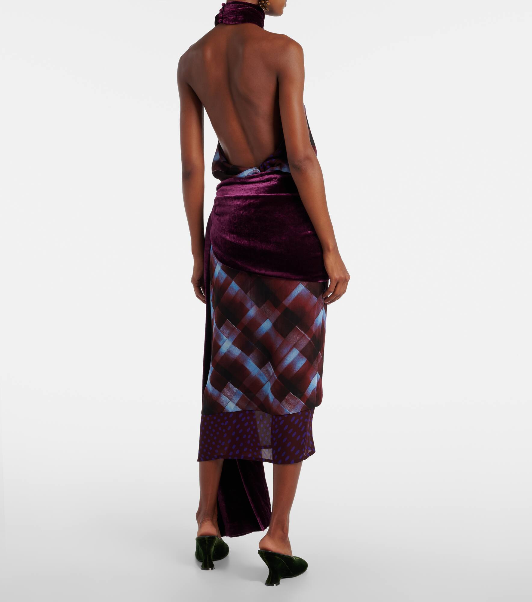 Draped midi skirt - 3