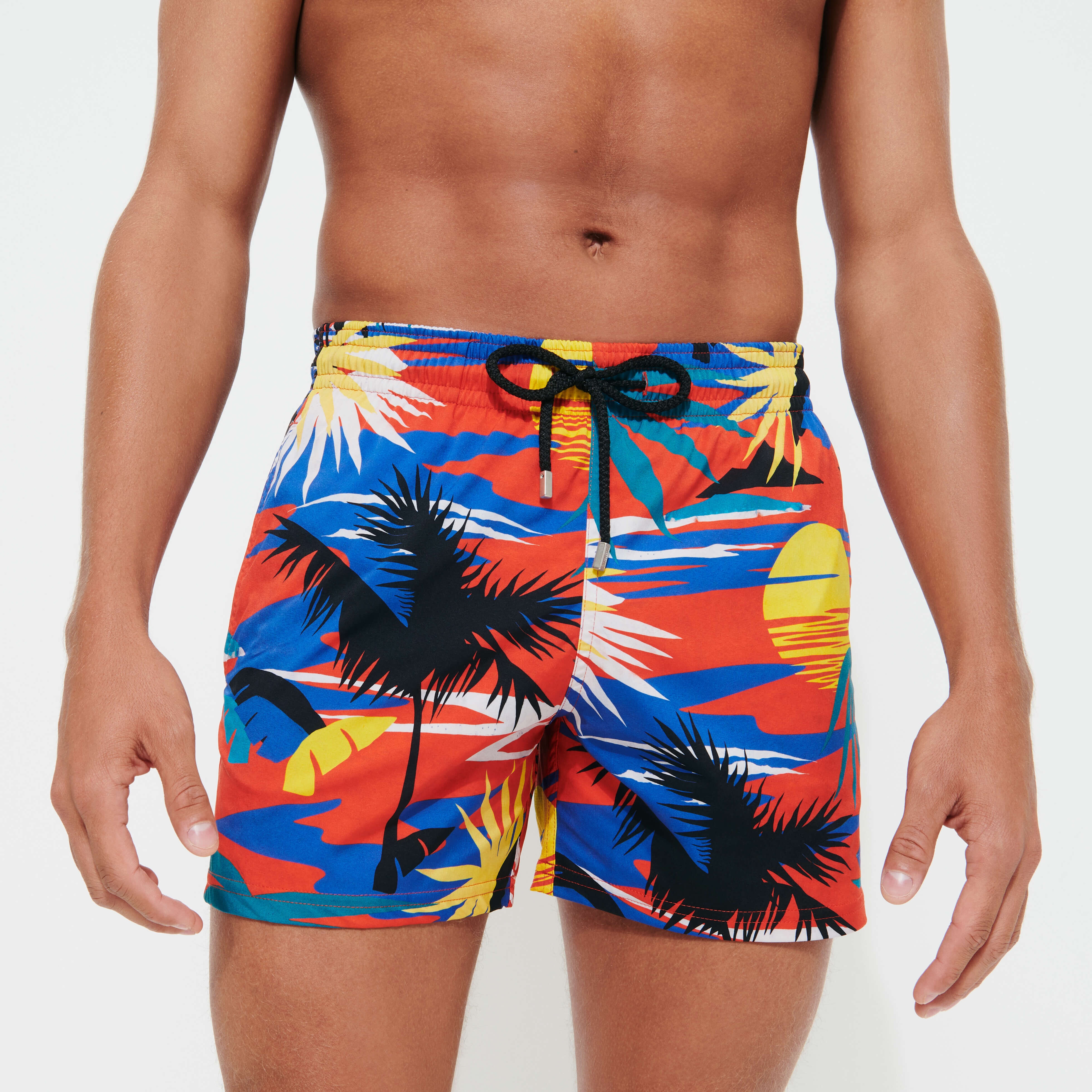 Men Stretch Swim Trunks Hawaiian Stretch - Vilebrequin x Palm Angels - 6