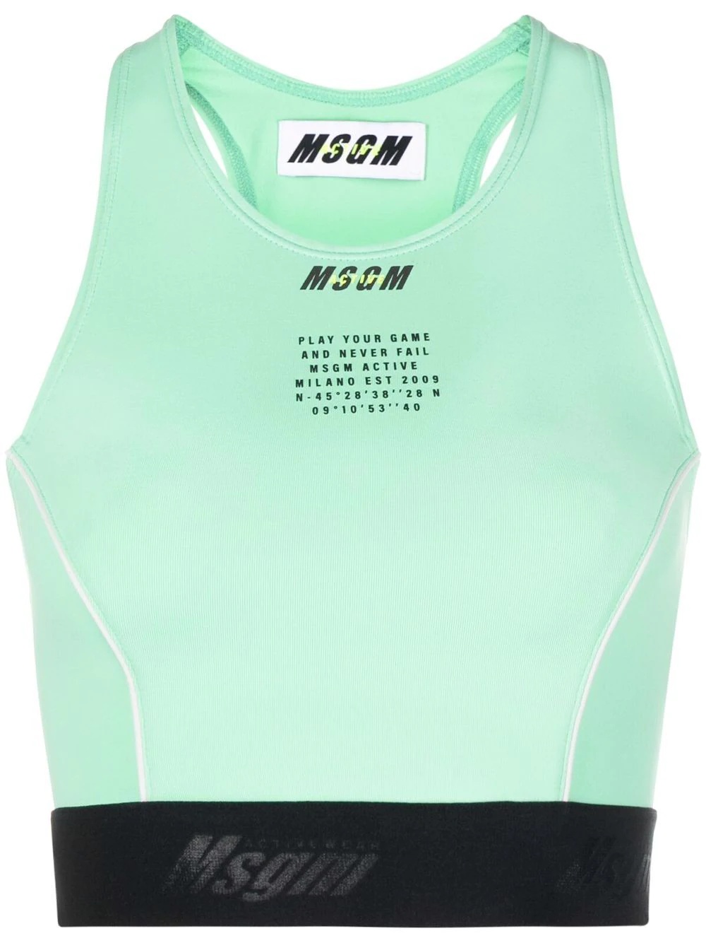 Active logo sports bra - 1