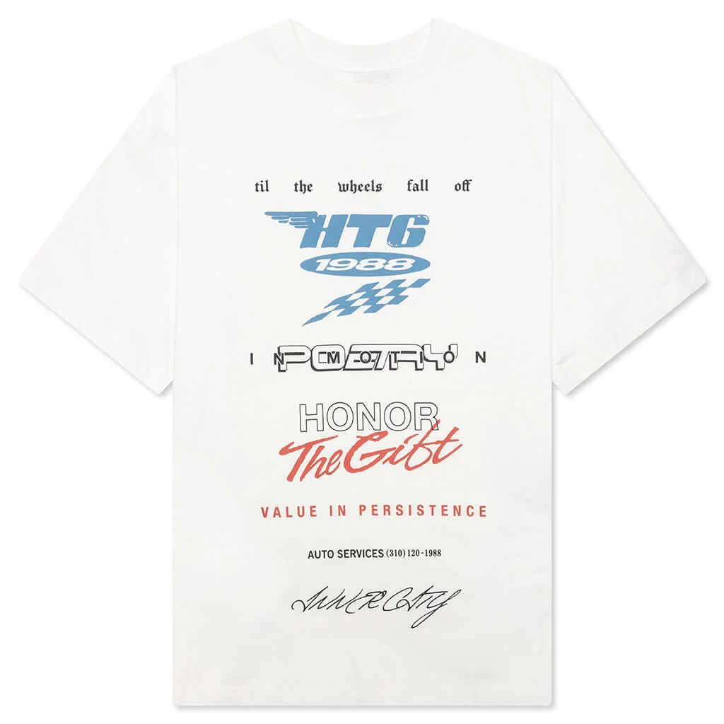 PERSISTENCE RACE TEE - WHITE - 1