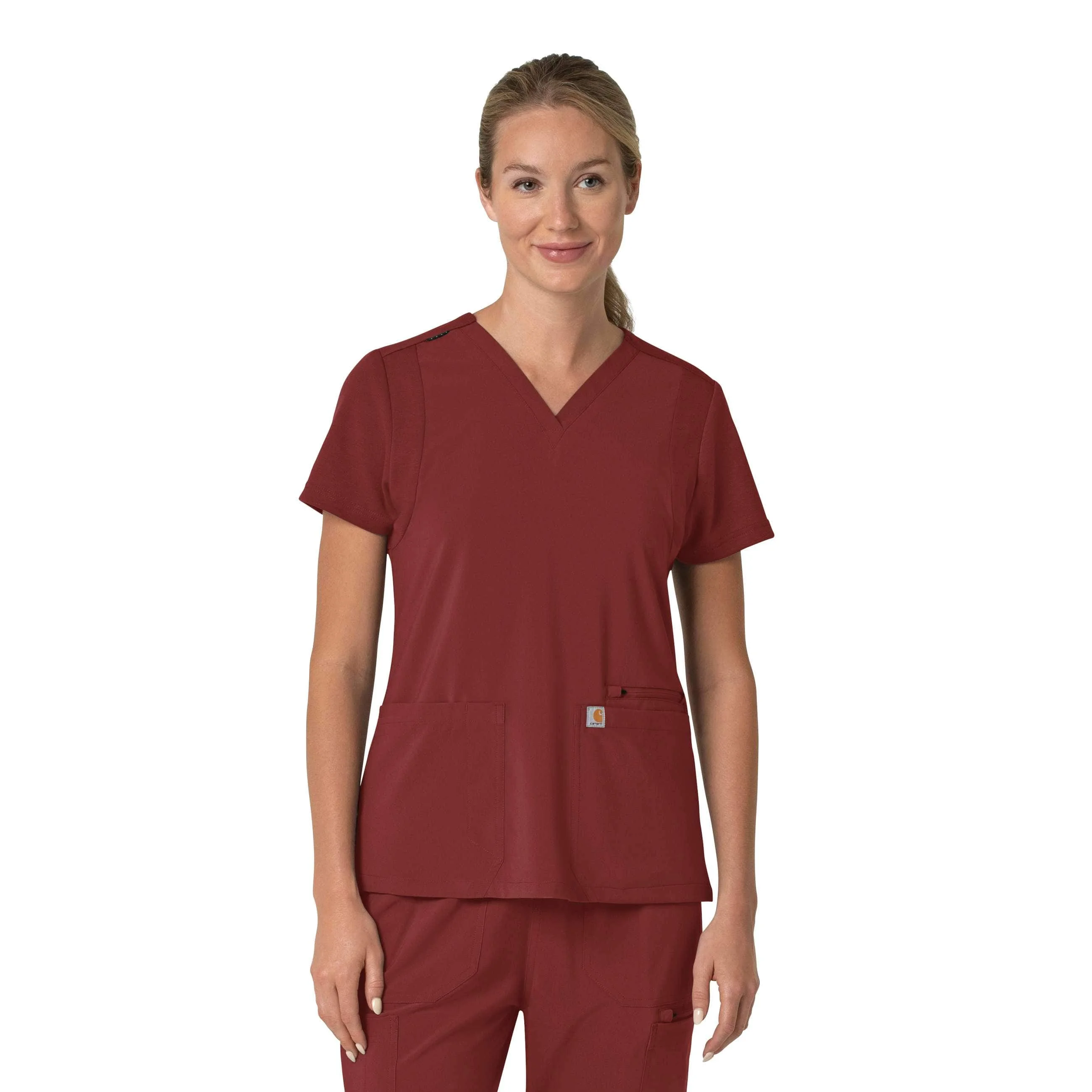 Women's Force Cross-Flex Flex Panel V-Neck Scrub Top - 1