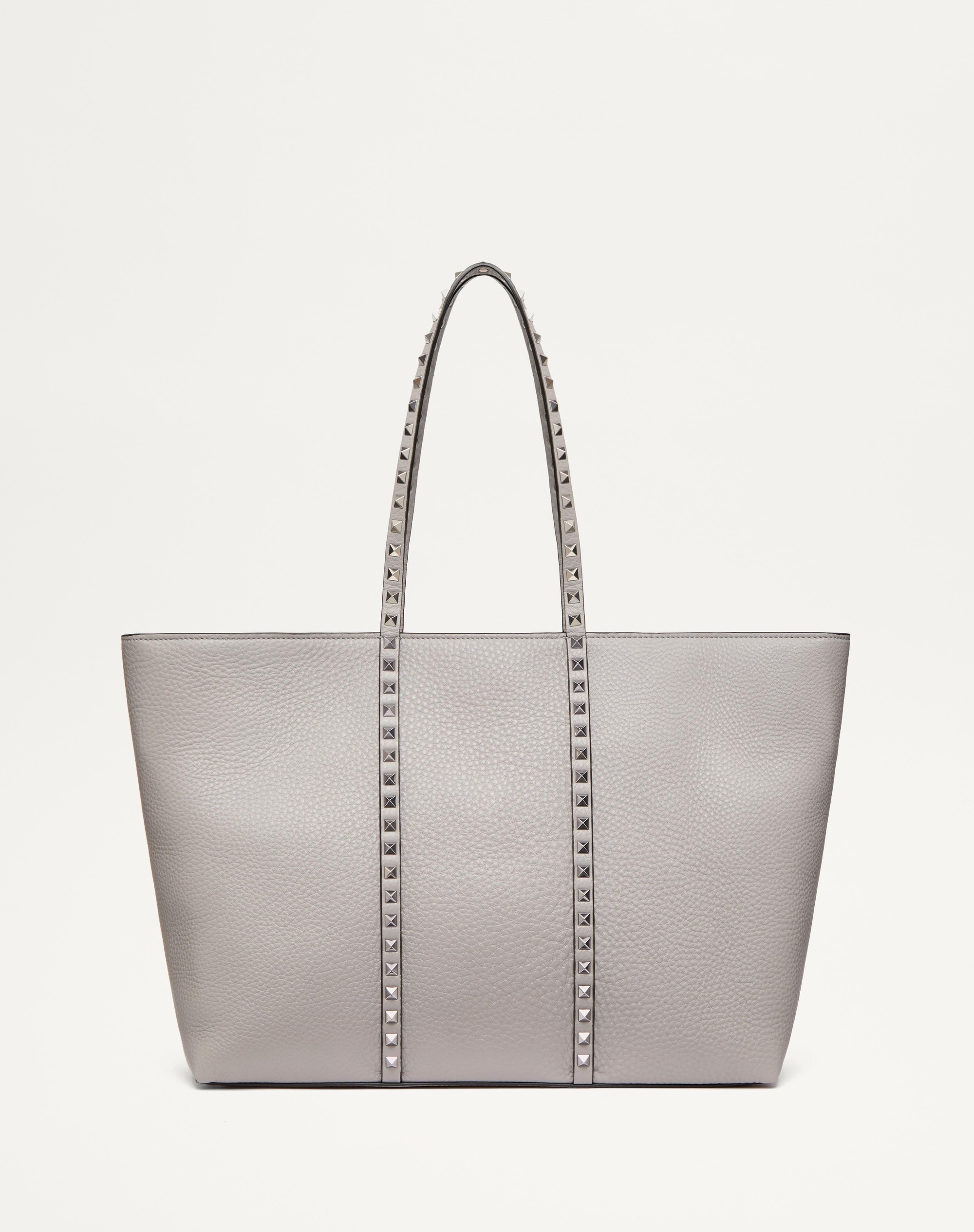 VALENTINO GARAVANI ROCKSTUD SHOPPING BAG IN GRAINY CALFSKIN - 4