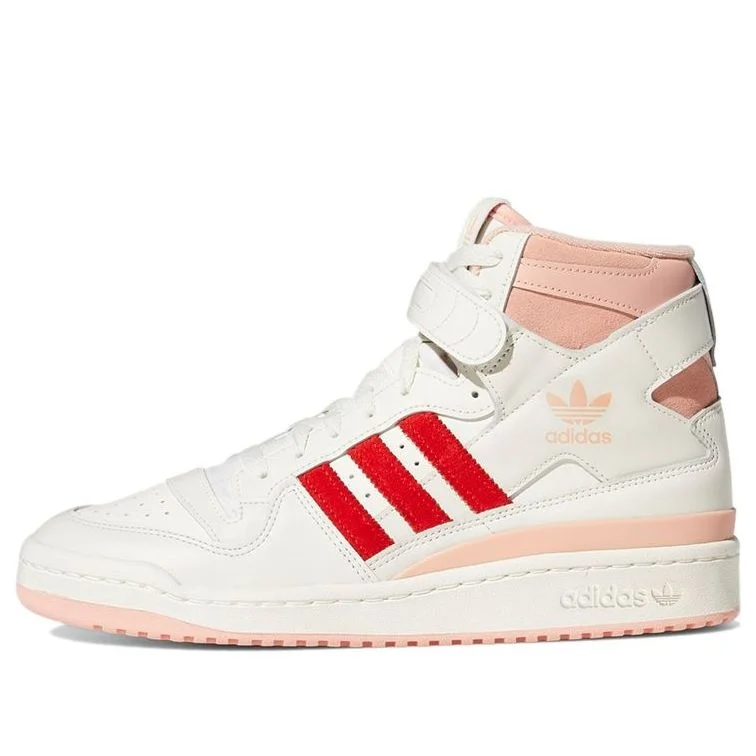 adidas Originals Forum 84 Hi Shoes 'Off White Glow Pink Vivid Red' H01670 - 1