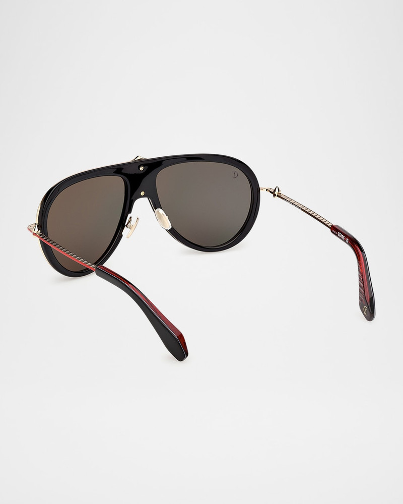 Christian Louboutin LB0004W61 Aviator Metal Sunglasses outlook