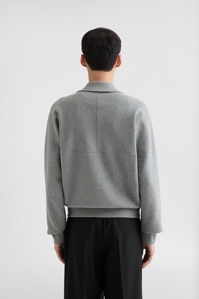 Cotton Terry High-Neck Sweatshirt 5