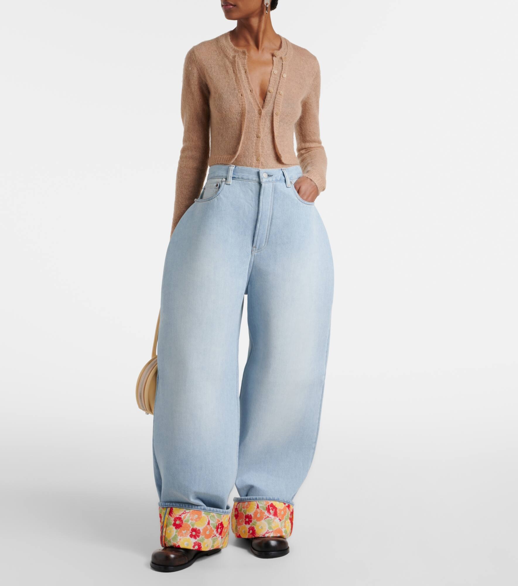 High-rise barrel-leg jeans - 2