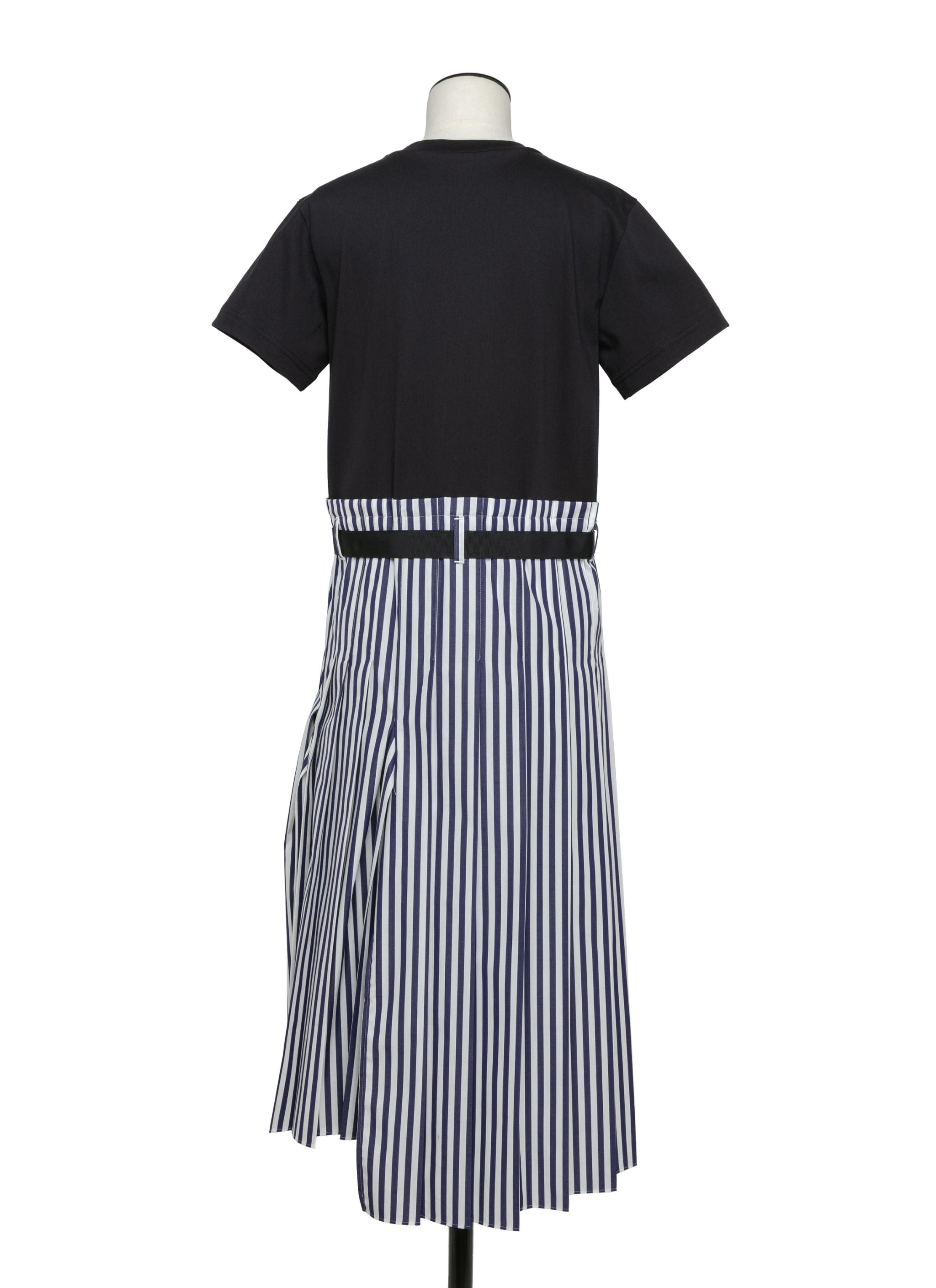 sacai Cotton Poplin x Cotton Jersey Dress | REVERSIBLE