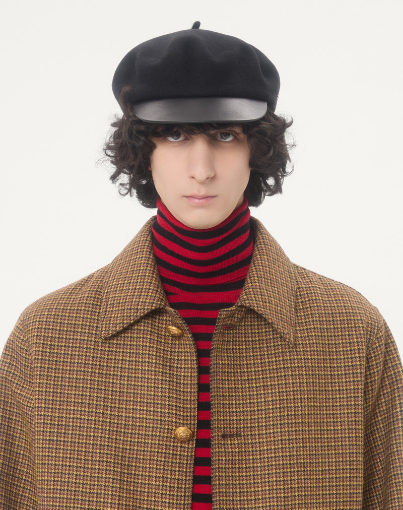 VALENTINO HIGH-NECK WOOL SWEATER WITH VLOGO PATCH 4