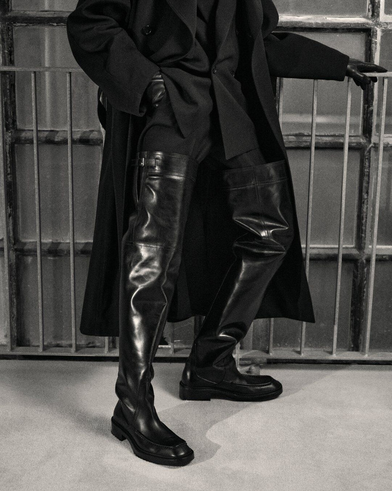 SAINT LAURENT JOE OVER-THE-KNEE BOOTS IN SMOOTH LEATHER outlook