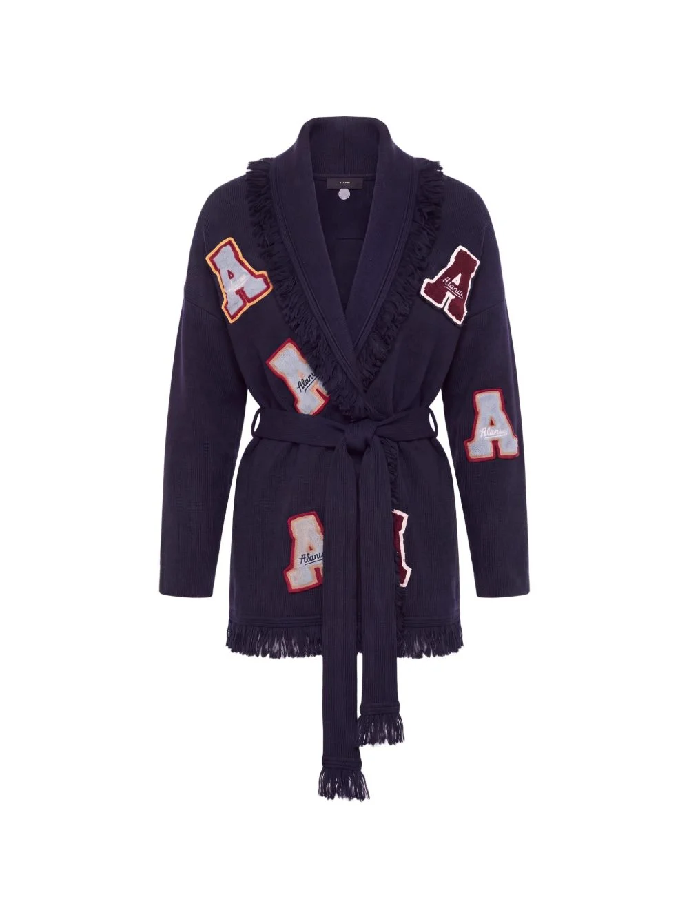 A-patch belted cardigan - 1