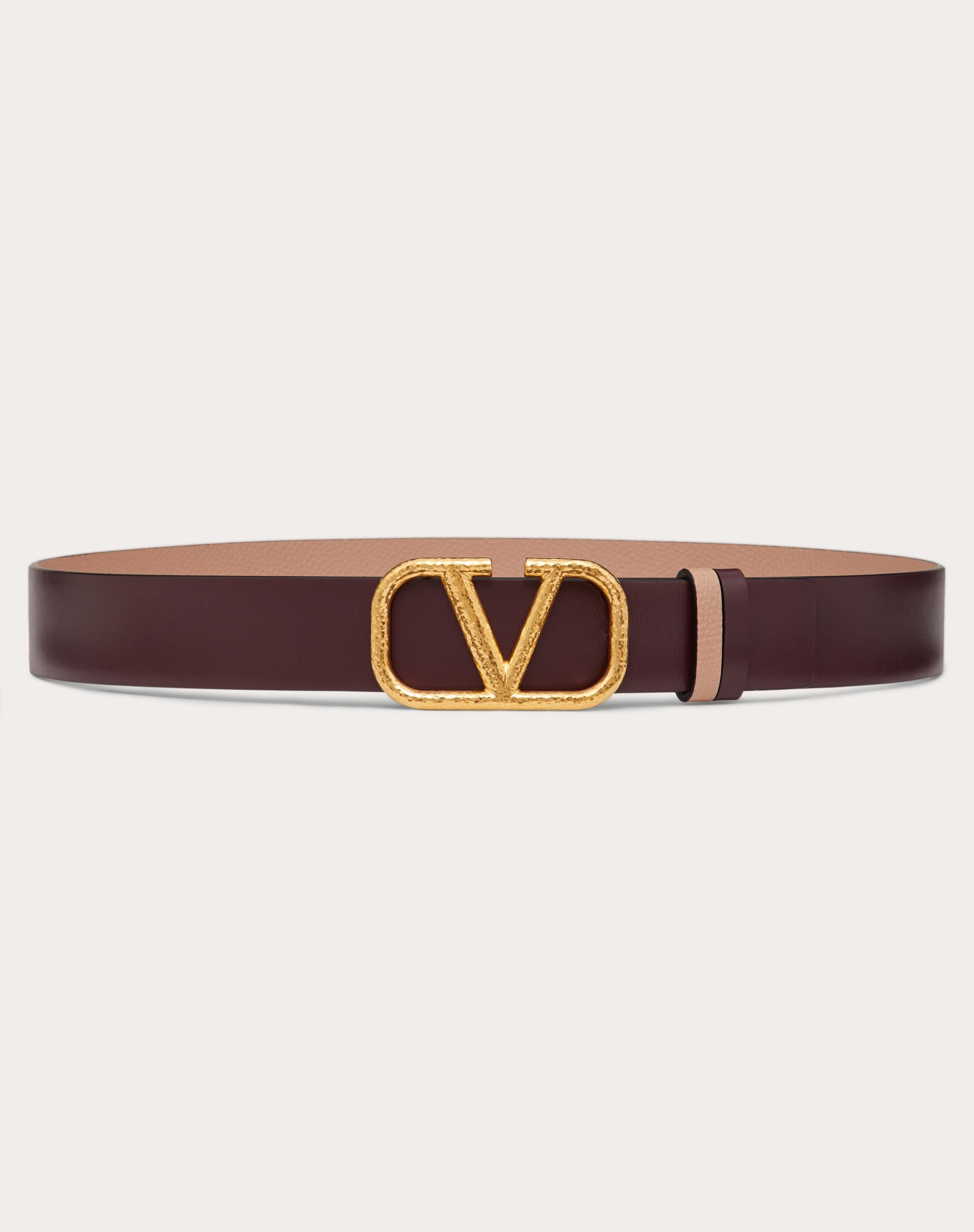 REVERSIBLE VLOGO SIGNATURE BELT IN GRAINY CALFSKIN 30MM - 6