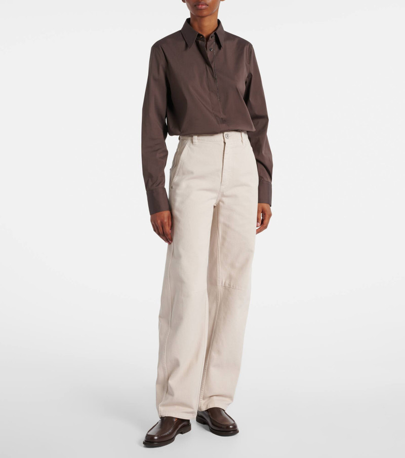 Brunello Cucinelli High-rise straight jeans outlook