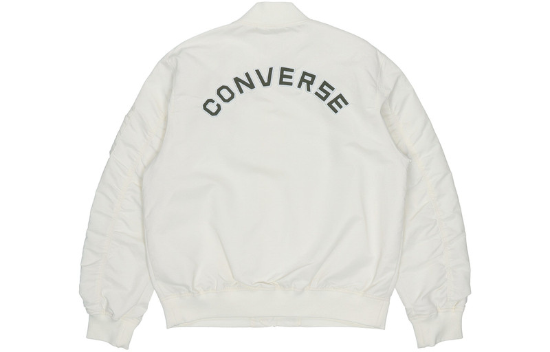 Converse Converse SS22 Logo Loose Sports Retro aviator Jacket Couple Style White 10024169-A01 outlook