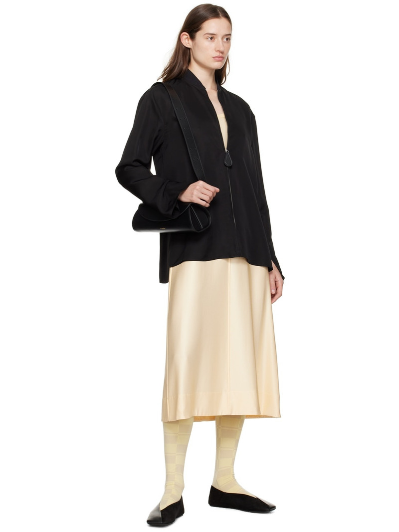 Jil Sander Beige Scoop Neck Midi Dress outlook