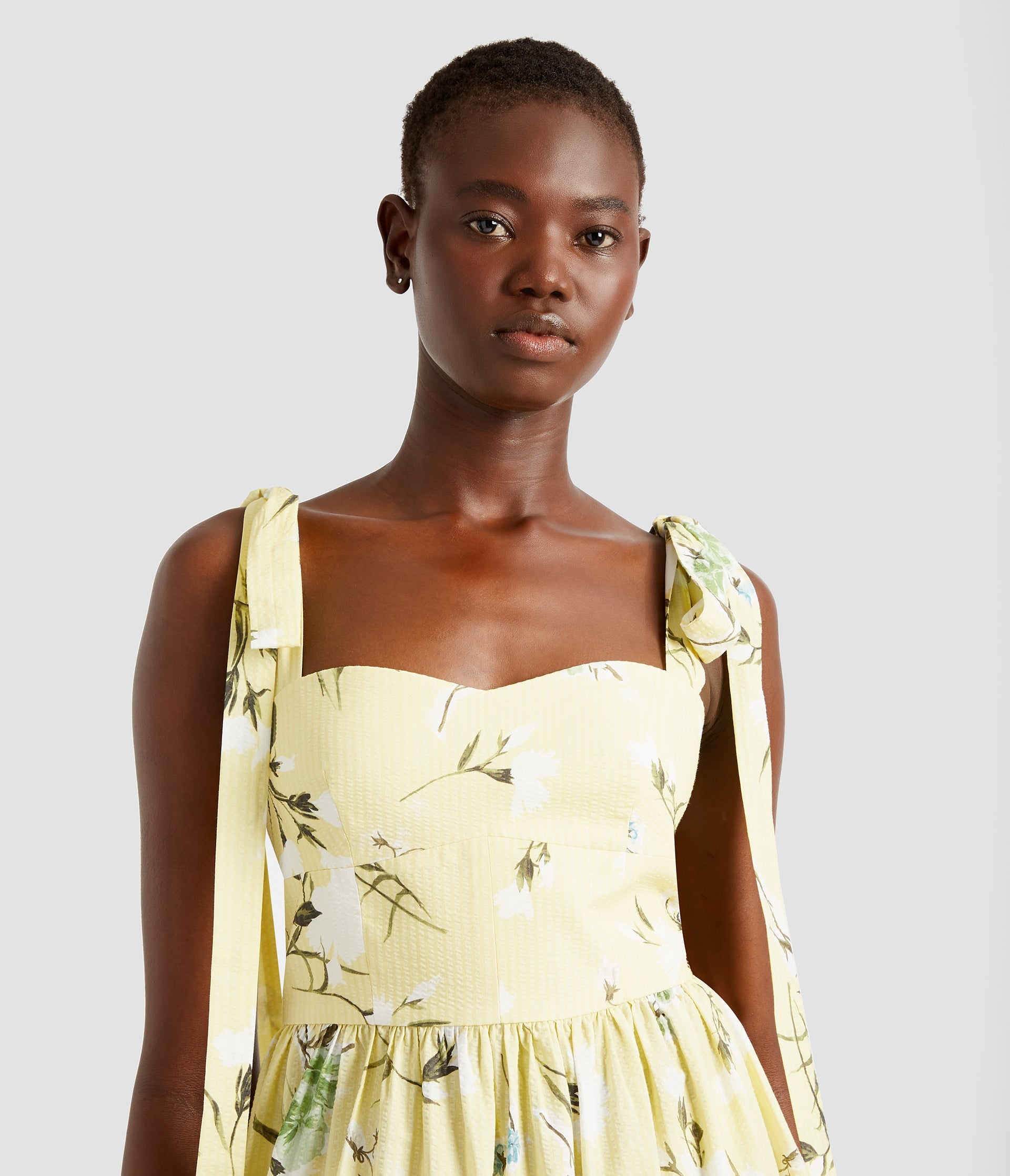 STRAPPY FIT AND FLARE MIDI DRESS - 5