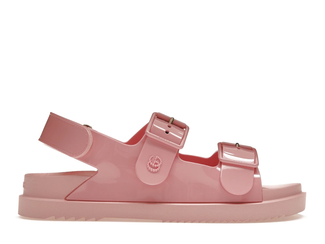 Gucci Mini Double G Sandal Pastel Pink Rubber - 1