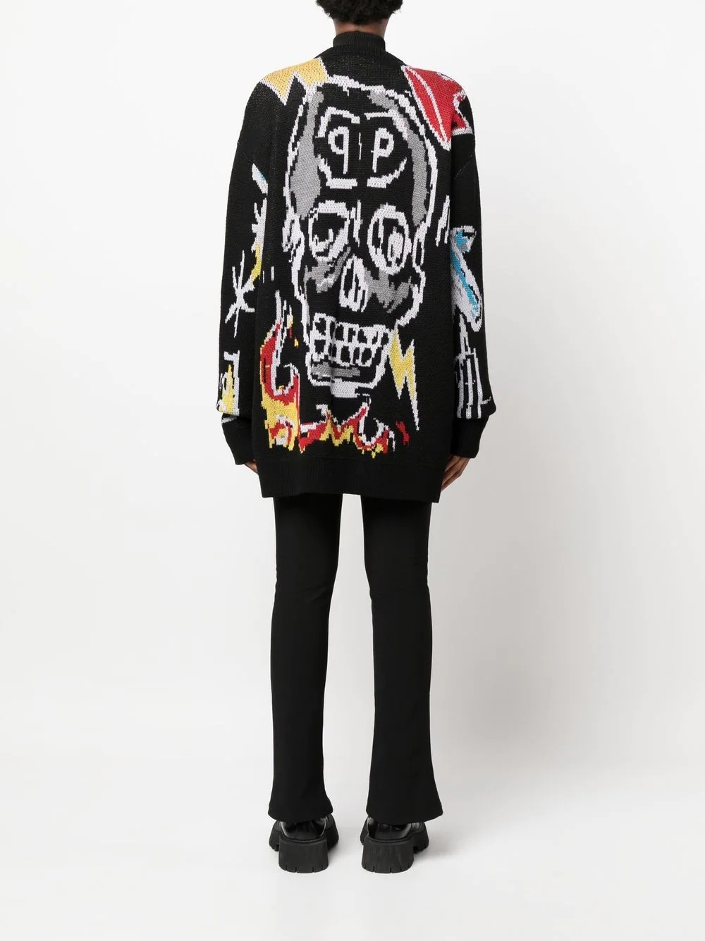grafitti-print sweatshirt - 4